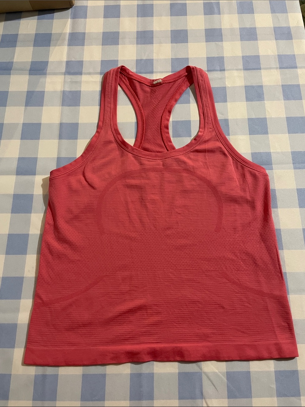 lululemon Women’s Pink/Peach Cross Swiftly Tank